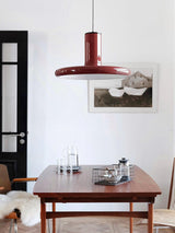Modern Industrial Red Aluminum Pendant Light for Kitchen Island and Dining Room