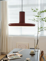 Modern Industrial Red Aluminum Pendant Light for Kitchen Island and Dining Room