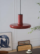 Modern Industrial Red Aluminum Pendant Light for Kitchen Island and Dining Room