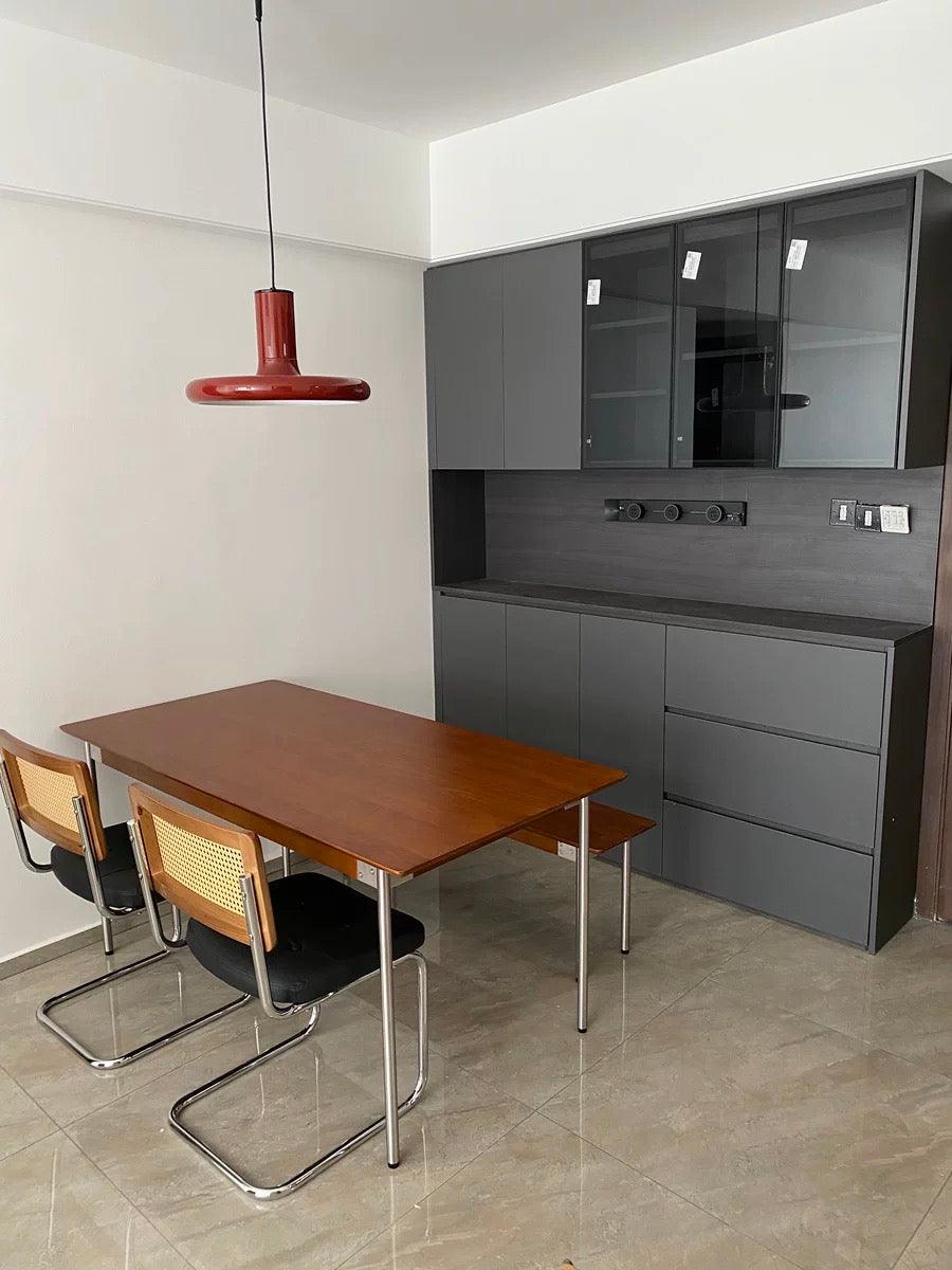 Modern Industrial Red Aluminum Pendant Light for Kitchen Island and Dining Room