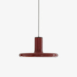 Modern Industrial Red Aluminum Pendant Light for Kitchen Island and Dining Room