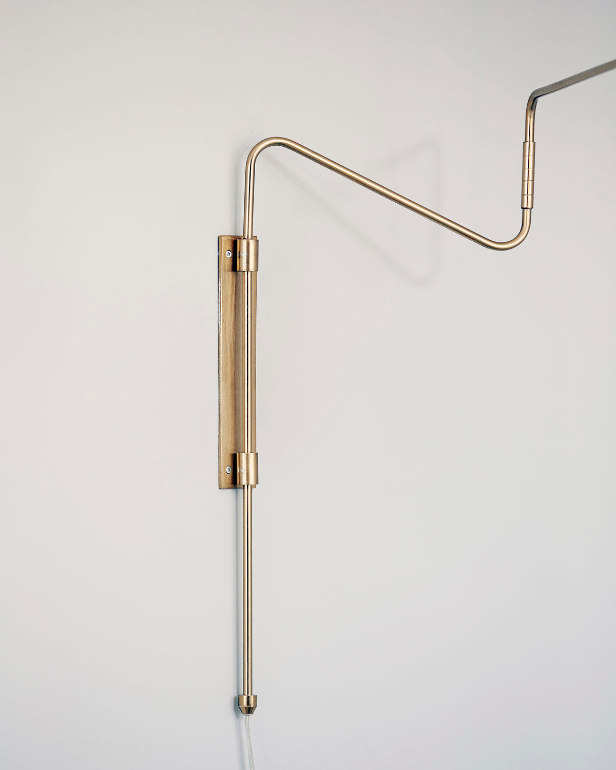 Modern Industrial Rotating Swing Arm Wall Sconce Set of 2 Brass and Black Adjustable Lamp