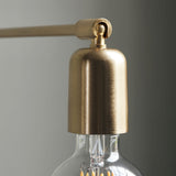 Modern Industrial Rotating Swing Arm Wall Sconce Set of 2 Brass and Black Adjustable Lamp