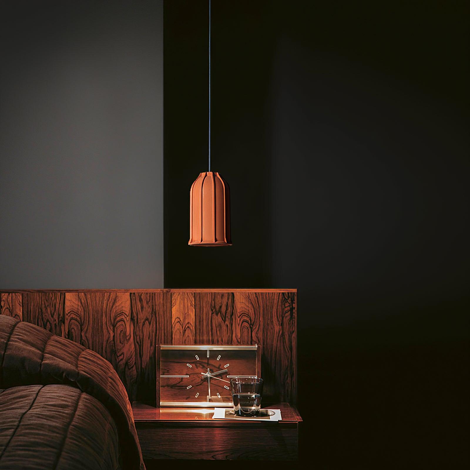 Modern Industrial Skeleton Cement Pendant Light Vintage Cast Mold Style Ceiling Hanging Lamp