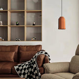 Modern Industrial Skeleton Cement Pendant Light Vintage Cast Mold Style Ceiling Hanging Lamp