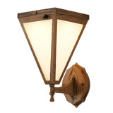 Modern Industrial Solar Powered LED Outdoor Wall Sconce Waterproof Tapered Exterior Porch Light