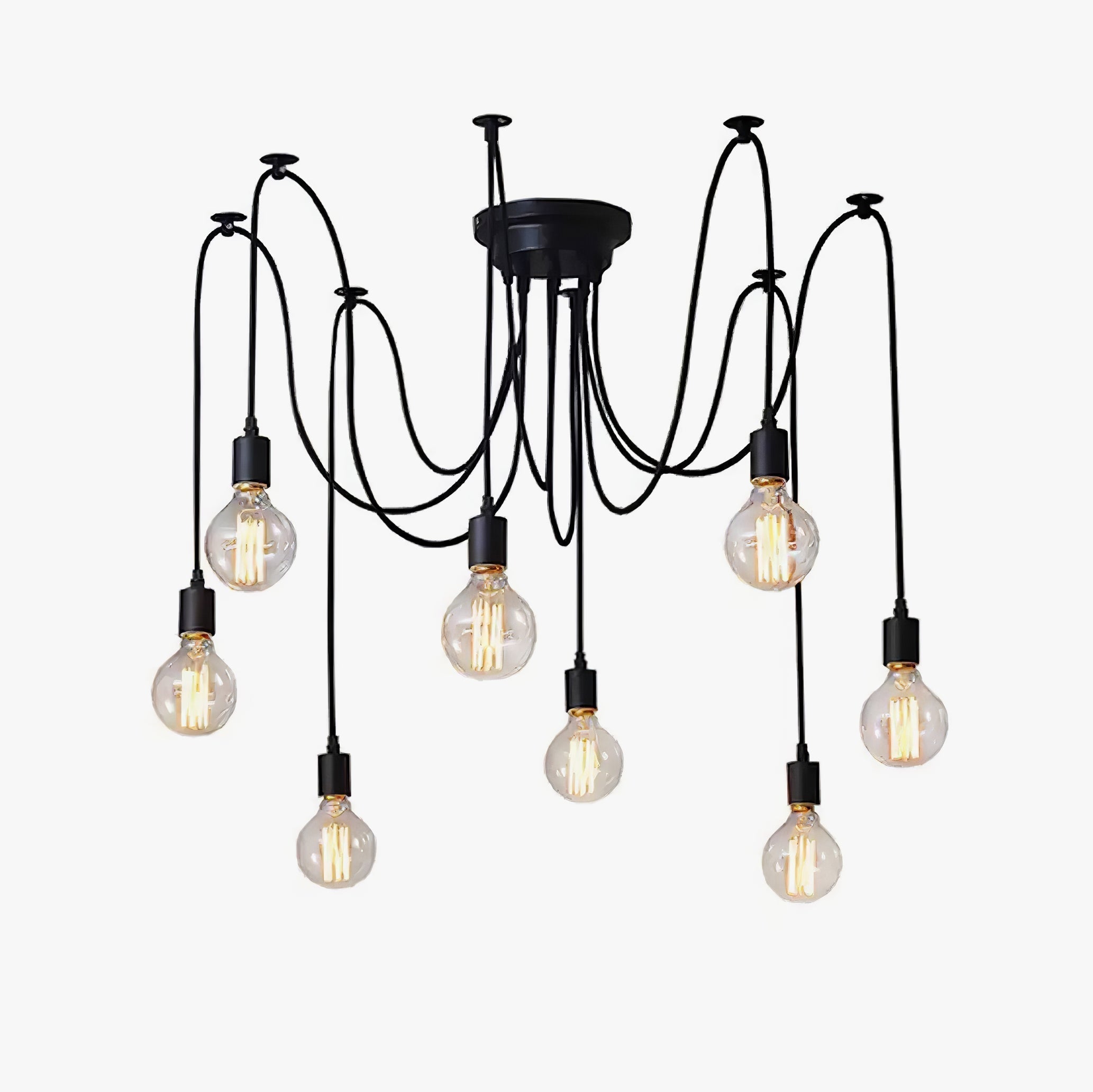 Modern Industrial Spider Adjustable Multi Arm Ceiling Chandelier Pendant Light