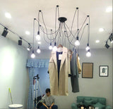 Modern Industrial Spider Adjustable Multi Arm Ceiling Chandelier Pendant Light