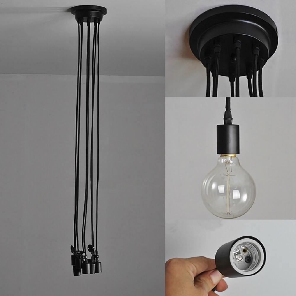 Modern Industrial Spider Adjustable Multi Arm Ceiling Chandelier Pendant Light