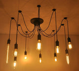 Modern Industrial Spider Adjustable Multi Arm Ceiling Chandelier Pendant Light