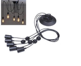 Modern Industrial Spider Adjustable Multi Arm Ceiling Chandelier Pendant Light