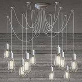 Modern Industrial Spider Adjustable Multi Arm Ceiling Chandelier Pendant Light