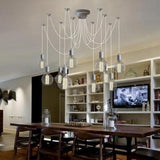 Modern Industrial Spider Adjustable Multi Arm Ceiling Chandelier Pendant Light