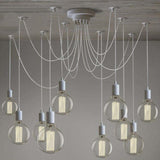 Modern Industrial Spider Adjustable Multi Arm Ceiling Chandelier Pendant Light