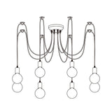 Modern Industrial Spider Adjustable Multi Arm Ceiling Chandelier Pendant Light