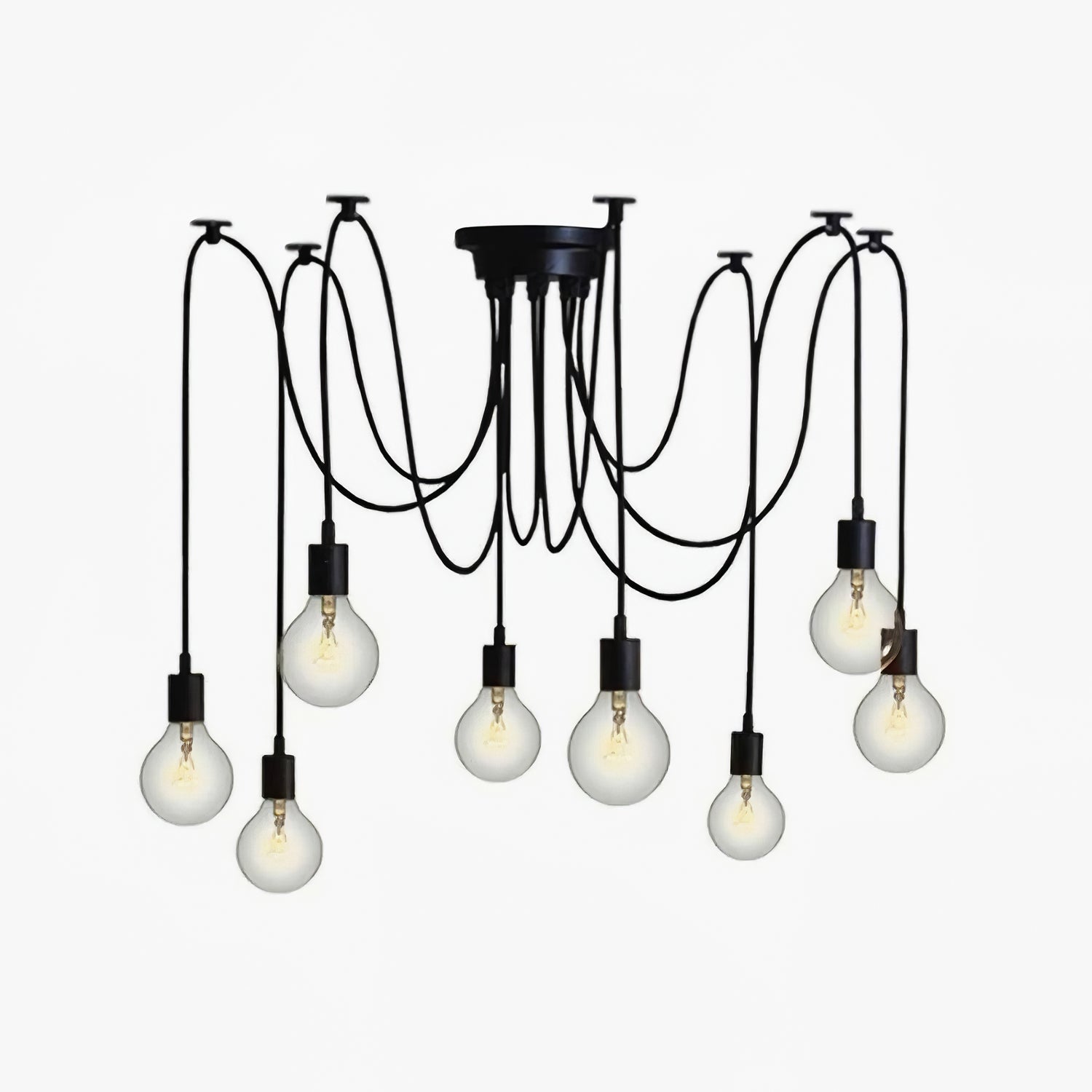 Modern Industrial Spider Adjustable Multi Arm Ceiling Chandelier Pendant Light
