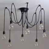 Modern Industrial Spider Adjustable Multi Arm Ceiling Chandelier Pendant Light