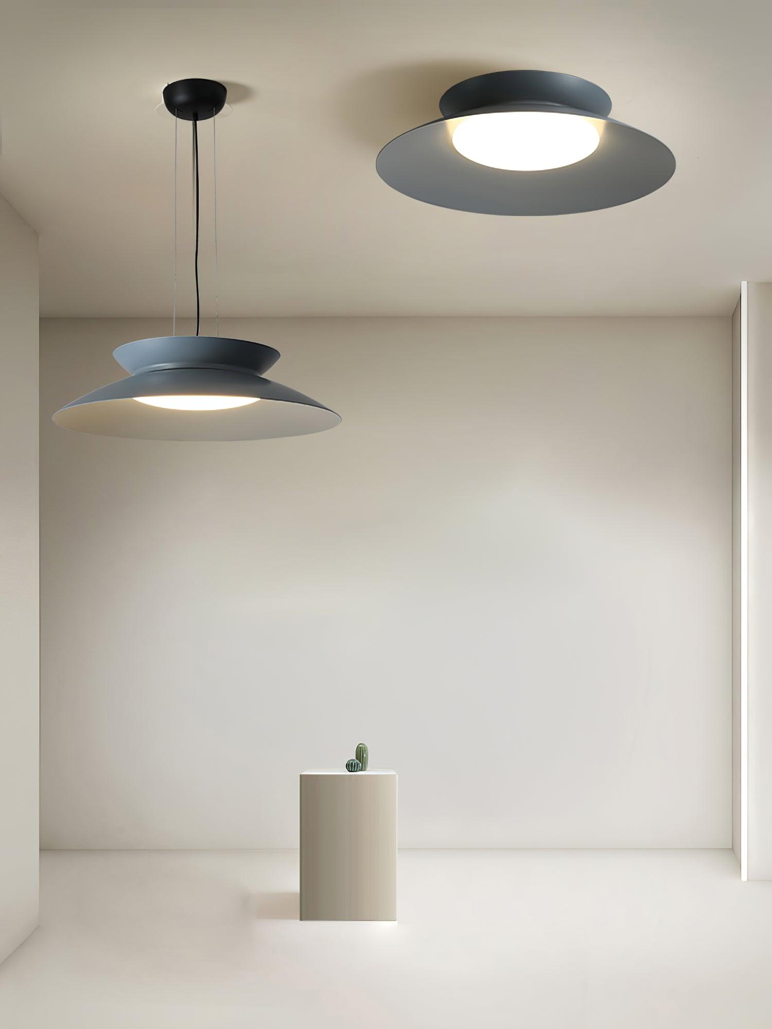 Modern Integrated LED Droplight Aluminum Pendant Lamp with White Acrylic Diffuser