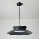 Modern Integrated LED Droplight Aluminum Pendant Lamp with White Acrylic Diffuser