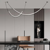 Modern Integrated LED Neon Pendant Lamp Minimalist Circular Ceiling Light Fixture