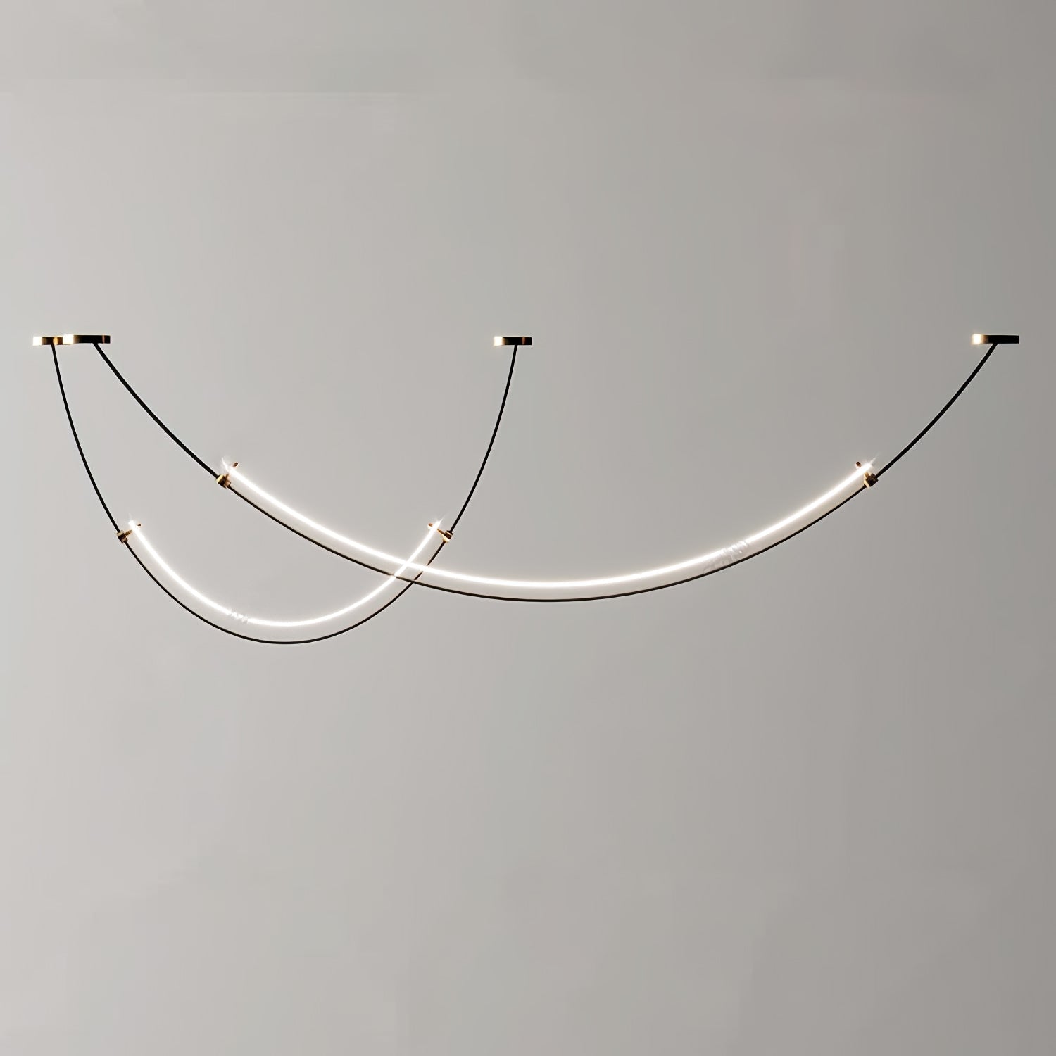 Modern Integrated LED Neon Pendant Lamp Minimalist Circular Ceiling Light Fixture
