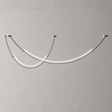 Modern Integrated LED Neon Pendant Lamp Minimalist Circular Ceiling Light Fixture