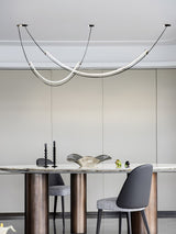 Modern Integrated LED Neon Pendant Lamp Minimalist Circular Ceiling Light Fixture