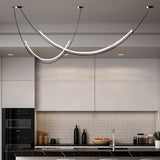 Modern Integrated LED Neon Pendant Lamp Minimalist Circular Ceiling Light Fixture