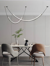 Modern Integrated LED Neon Pendant Lamp Minimalist Circular Ceiling Light Fixture