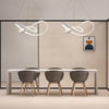 Modern Interweaving Curved LED Pendant Light Dimmable Adjustable Ceiling Hanging Lamp for Kitchen Island