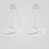 Modern Interweaving Curved LED Pendant Light Dimmable Adjustable Ceiling Hanging Lamp for Kitchen Island