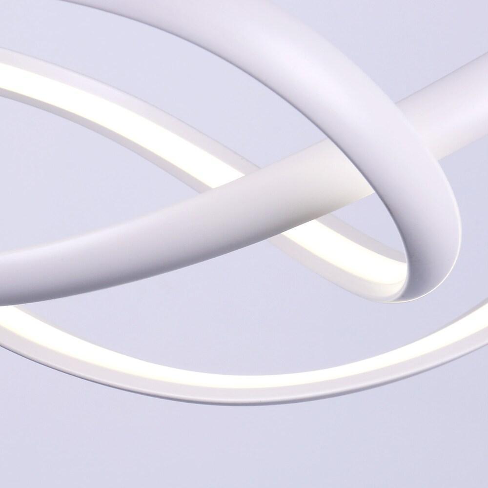 Modern Interweaving Curved LED Pendant Light Dimmable Adjustable Ceiling Hanging Lamp for Kitchen Island