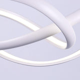 Modern Interweaving Curved LED Pendant Light Dimmable Adjustable Ceiling Hanging Lamp for Kitchen Island