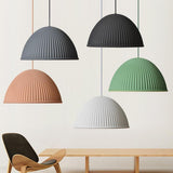 Modern Inverted Cup LED Cement Pendant Light Industrial Hanging Lamp for Kitchen and Dining