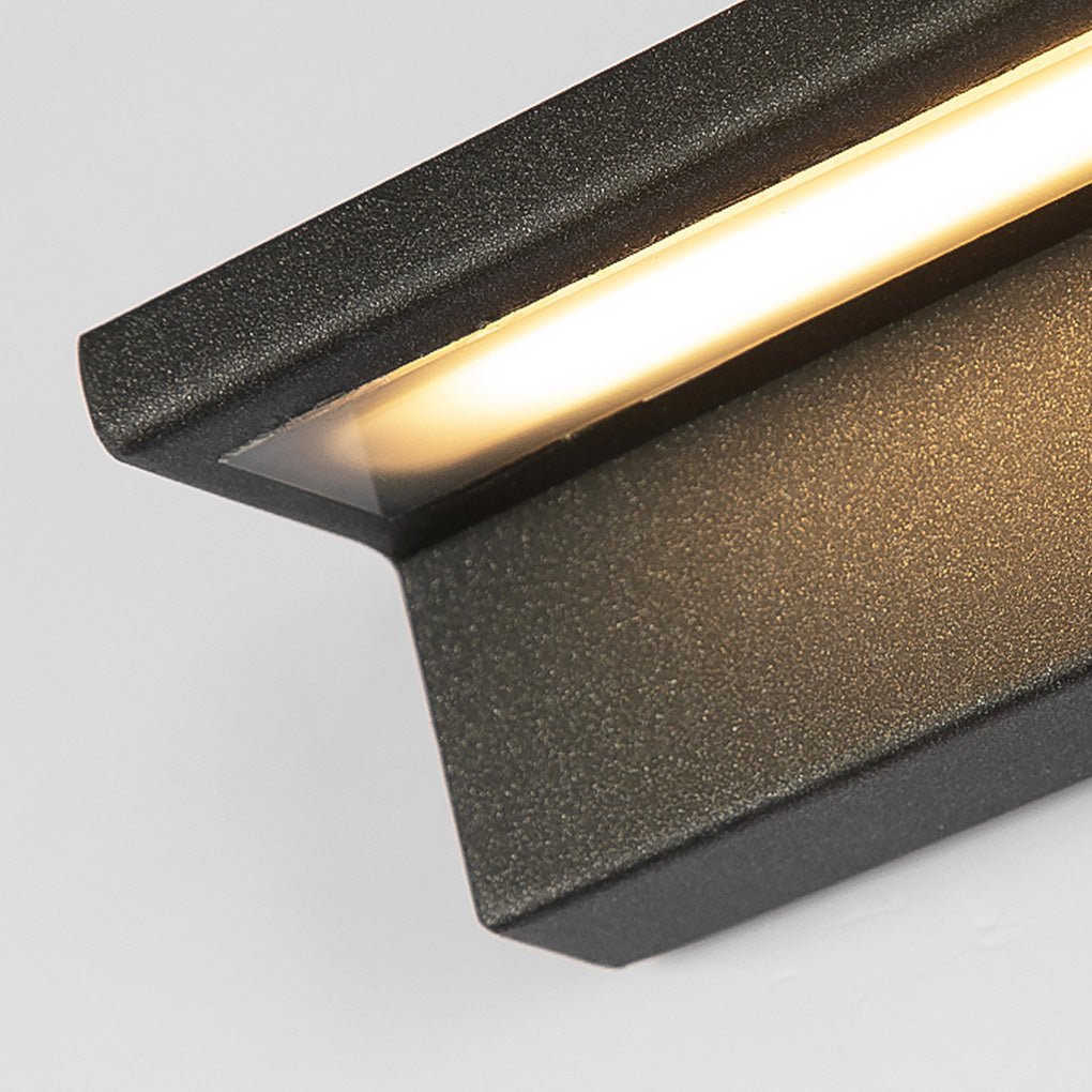 Modern IP54 Waterproof Linear LED Outdoor Wall Sconce Stainless Steel Lighting for Garden Villa