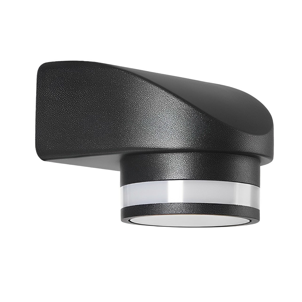 Modern IP65 Waterproof Aluminum Outdoor Wall Washer Light Black LED Sconce for Exterior Home Decor