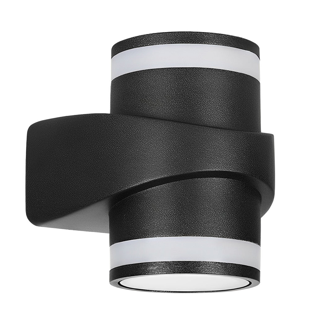 Modern IP65 Waterproof Aluminum Outdoor Wall Washer Light Black LED Sconce for Exterior Home Decor