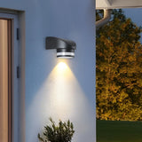 Modern IP65 Waterproof Aluminum Outdoor Wall Washer Light Black LED Sconce for Exterior Home Decor