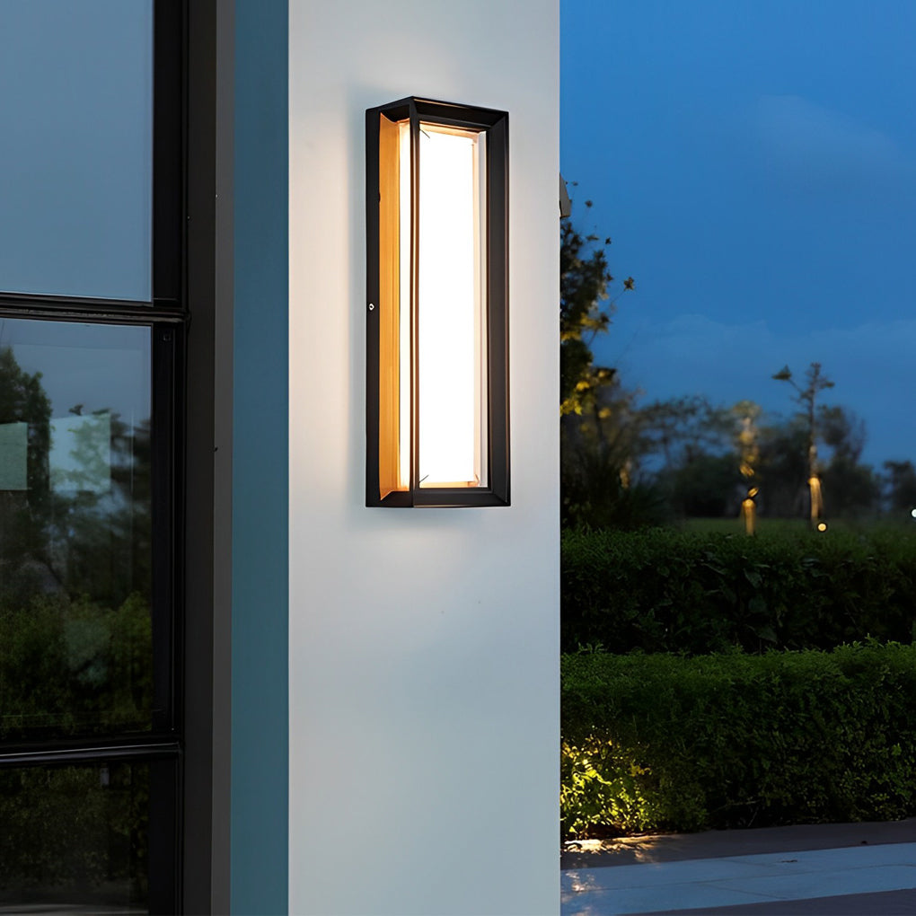 Modern IP65 Waterproof Aluminum Wall Sconce Minimalist LED Outdoor Light for Garden and Porch