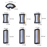 Modern IP65 Waterproof Aluminum Wall Sconce Minimalist LED Outdoor Light for Garden and Porch