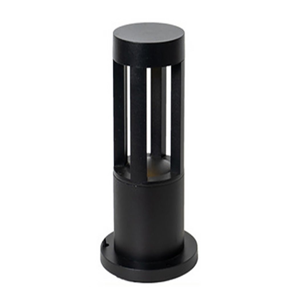Modern IP65 Waterproof Black Outdoor Pathway Lights Round Strip Landscape Lawn Lamps