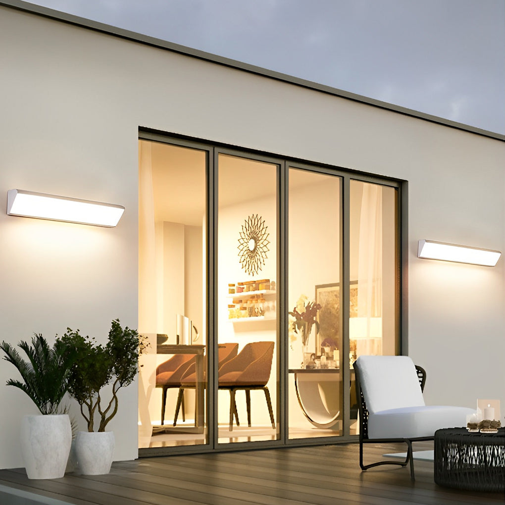 Modern IP65 Waterproof LED Outdoor Wall Light Sconce for Exterior Garden and Patio Lighting