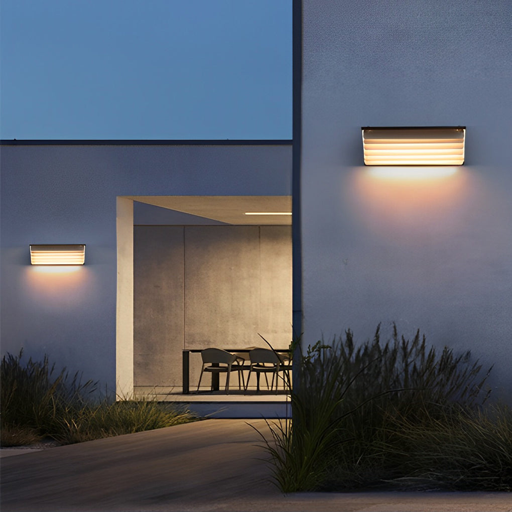 Modern IP65 Waterproof LED Outdoor Wall Sconce Stainless Steel Garden Lamp