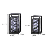 Modern IP65 Waterproof Outdoor Pathway Lights Black Galvanized Steel Lawn Lamp for Garden Villa