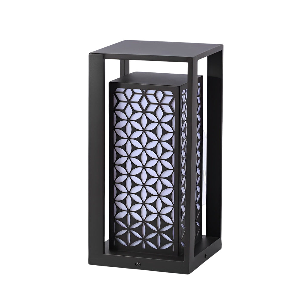 Modern IP65 Waterproof Outdoor Pathway Lights Black Galvanized Steel Lawn Lamp for Garden Villa