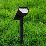 Modern IP68 Waterproof Solar Powered Landscape Spotlight with Adjustable Head and Dual Light Modes