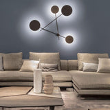 Modern Iride Geometric LED Wall Lamp Abstract Metal Sconce Lighting Fixture