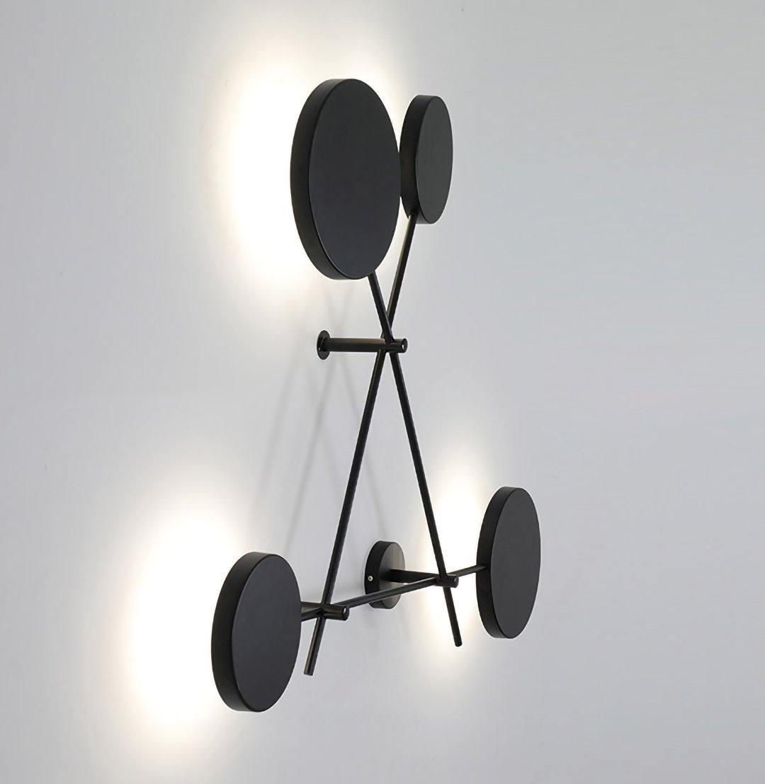 Modern Iride Geometric LED Wall Lamp Abstract Metal Sconce Lighting Fixture