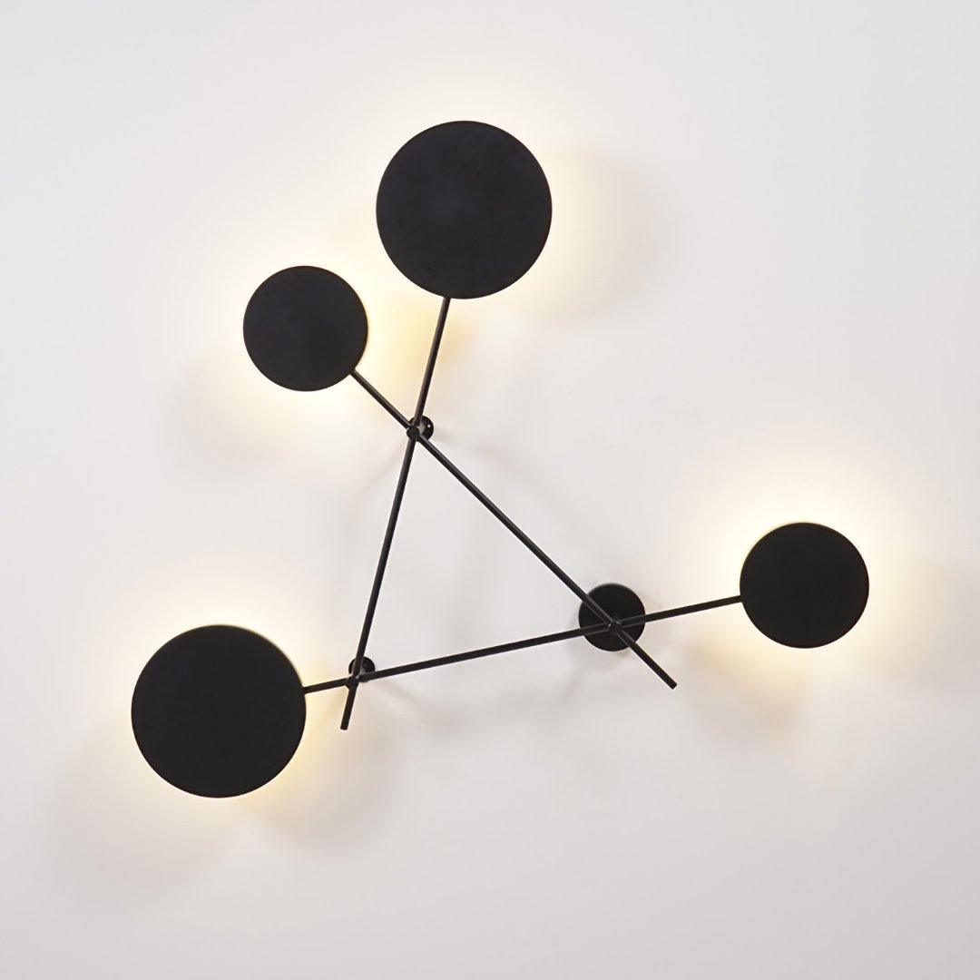 Modern Iride Geometric LED Wall Lamp Abstract Metal Sconce Lighting Fixture