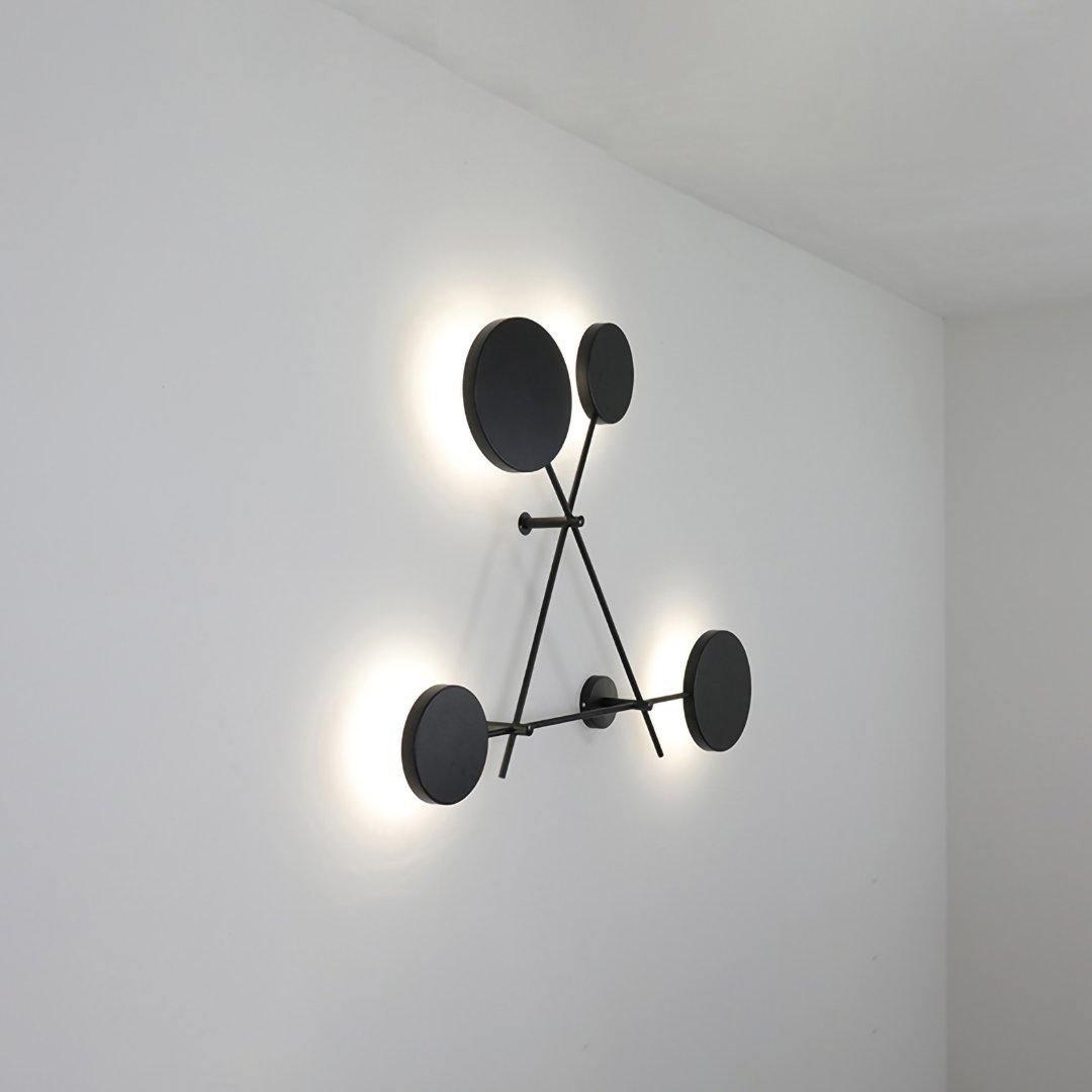 Modern Iride Geometric LED Wall Lamp Abstract Metal Sconce Lighting Fixture